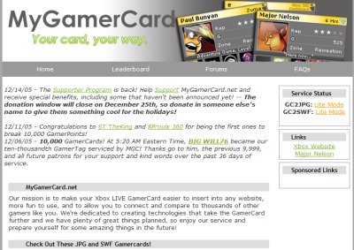 My Gamercard