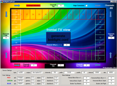 Boblight Config Tool