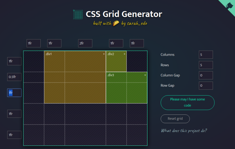 useful CSS Grid Generator – schrankmonster blog